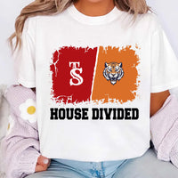 Custom House Divided Shirt, Personalized Two Sports Team Shirt, Football, Baseball, Hockey, Basketball Tee