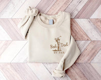 Best Dad By Par Embroidered Sweatshirt, Golf Dad Hoodie, Dad Golf Shirt, Golf Player Long Sleeve Shirt, Father's Day Gift, Daddy Birthday