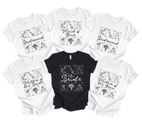 Custom Bridal Party Shirt, Personalized Bridesmaid Shirt, Maid of Honor Tee