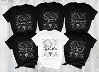 Custom Bridal Party Shirt, Personalized Bridesmaid Shirt, Maid of Honor Tee