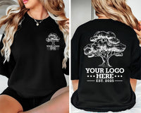 Custom Logo Shirt, Personalized Shirt for Men and Women, Custom Logo Tee, Unisex Toddler and Kid Tee, Front Back