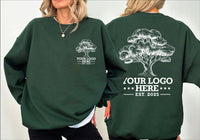 Custom Logo Sweatshirt, Personalized Shirt for Men and Women, Kid Custom Logo Sweatshirt, Unisex Toddler & Kid Sweatshirt, Front Back