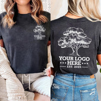 Custom Logo Shirt, Personalized Shirt for Men and Women, Custom Logo Tee, Unisex Toddler and Kid Tee, Front Back