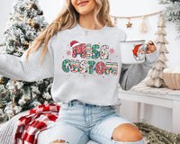 Custom Christmas Teacher Name Sweatshirt, Kindergarten Christmas Teacher Shirt, Teacher Christmas Gift Sweatshirt