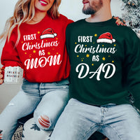 First Christmas of Family Sweatshirt, First Christmas as Mommy Shirt, Personalized First Christmas Family Matching Sweatshirt
