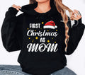 First Christmas of Family Hoodie, First Christmas as Mommy Shirt, Personalized First Christmas Family Matching Hoodie