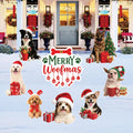 Dog Christmas Yard Signs, Merry Woofmas Outdoor Decorations with Stakes, Puppy Lawn Garden Decor, Xmas Holiday Patio Pathway Display