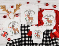 Baby’s First Christmas 2025 Shirt, Matching Family Christmas Shirt, First Christmas as Mommy Daddy Tee