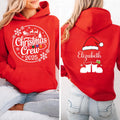 Christmas Crew Hoodie, Personalized Matching Family Shirt, Xmas Pajamas Top, Custom Family Christmas Hoodie, Front Back