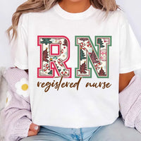 Christmas Registered Nurse Shirt, Nurse Shirt for Christmas, Christmas Crew Nurse Tee