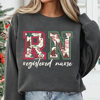 Christmas Registered Nurse Sweatshirt, Nurse Shirt for Christmas, Christmas Crew Nurse Sweatshirt