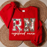 Christmas Registered Nurse Sweatshirt, Nurse Shirt for Christmas, Christmas Crew Nurse Sweatshirt