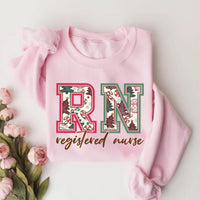 Christmas Registered Nurse Sweatshirt, Nurse Shirt for Christmas, Christmas Crew Nurse Sweatshirt