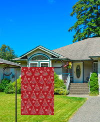 Subtle Anti-Trump Christmas Garden Flag, F*ck Trump, Resist Fascism Yard Flag, Protest MAGA Political Decor, Christmas Lights Outdoor Flag