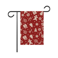 Subtle Anti-Trump Christmas Garden Flag, F*ck Trump, Resist Fascism Yard Flag, Protest MAGA Political Decor, Xmas Candy Canes Outdoor Flag