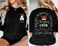 Custom Family Christmas Shirt, Two-Sides Family Name Christmas Crewneck, Christmas Crew Shirt, Family Trip Matching Tee, Front Back