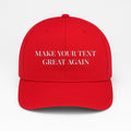 Make Your Text Great Again Hat, Custom Embroidered Red Baseball Cap, Funny Personalized MAGA Parody Hat, Adjustable Dad Cap, Joke Gift Idea