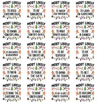 Funny Most Likely To Christmas 2025 Shirt, Matching Family Christmas Tee, Quotes T-shirt