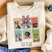 Christmas Dogs Sweatshirt, Dog Lover Shirt, Christmas Dog Sweatshirt