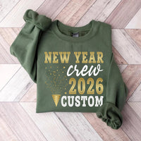 Happy New Year 2026 Sweatshirt, Christmas Crew Matching Family Outfits Shirt, New Year Family Sweatshirt