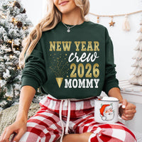 Happy New Year 2026 Sweatshirt, Christmas Crew Matching Family Outfits Shirt, New Year Family Sweatshirt