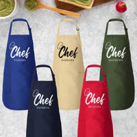 Customized Printed Apron, Chef Kitchen Apron for Men & Women, Personalized Cooking Apron Gift, Cute Printed Apron, Custom Kitchen Decor