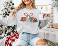 Custom Preppy Family Christmas Sweatshirt, Personalized Name Xmas Shirt, Matching Holiday Sweatshirt