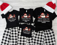 Black Santa Claus Christmas Shirt, Family Matching Christmas Shirt, Brown Santa Claus Tee