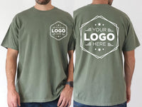 Custom Logo Shirt, Your Business Logo or Brand Logo Shirt, Your Design Here Tee, Front Back