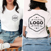 Custom Logo Shirt, Your Business Logo or Brand Logo Shirt, Your Design Here Tee, Front Back