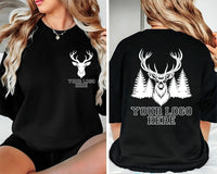 Custom Logo Shirt, Your Business Logo or Brand Logo Shirt, Your Design Here Tee, Front Back