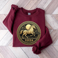 Happy Chinese New Year 2026 Sweatshirt, Year of The Horse 2026 Shirt, New Year Family Sweatshirt
