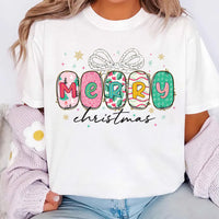 Preppy Merry Christmas Shirt, Christmas Family Shirt, Christmas Gift Tee