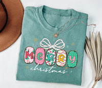 Preppy Merry Christmas Shirt, Christmas Family Shirt, Christmas Gift Tee