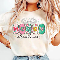 Preppy Merry Christmas Shirt, Christmas Family Shirt, Christmas Gift Tee