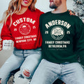 Custom Family Christmas Sweatshirt, Matching Xmas Shirt, Personalized Name Sweatshirt