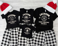 Custom Family Christmas Shirt, Matching Xmas Shirt, Personalized Name Tee