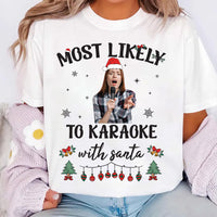 Custom Photo Christmas Family Shirt, Funny Matching Group Shirt, Personalized Christmas Tee