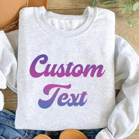 Personalized Logo Sweatshirt, Customized Tee, Custom Logo Shirt, Custom Text Sweatshirt