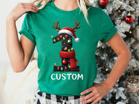 Personalized Christmas Cousin Shirt, Matching Family Xmas Lights Shirt, Custom Name Christmas Tee
