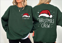 Custom Christmas Crew Pocket Sweatshirt, Family Matching Gift Shirt, Personalized Christmas Sweatshirt, Front Back