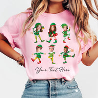 Custom Face Christmas Elf Shirt, Personalized Family Photo Gift Shirt, Christmas Elf Tee