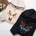 Funny Reindeer Hoodie, Christmas Group Shirt, Winter Family Hoodie