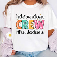 Intervention Crew Shirt, Early Intervention Shirt, Intervention Teacher Tee