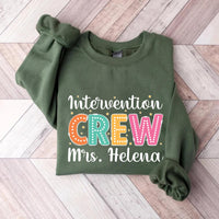 Intervention Crew Sweatshirt, Early Intervention Shirt, Intervention Teacher Sweatshirt