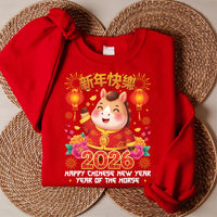 Happy Chinese New Year 2026 Sweatshirt, Year of The Horse 2026 Shirt, New Year Family Sweatshirt