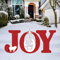 Nativity JOY Yard Sign with Stakes, Christmas Outdoor Religious Lawn Decor, Holy Family Nativity Scene Garden Decoration Porch Patio Xmas