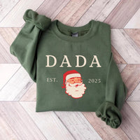 Christmas First Birthday Sweatshirt, Family Santa 1st Birthday Shirt, Mama Dada Matching Sweatshirt