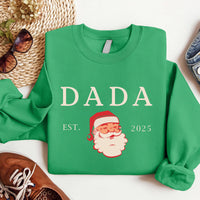 Christmas First Birthday Sweatshirt, Family Santa 1st Birthday Shirt, Mama Dada Matching Sweatshirt