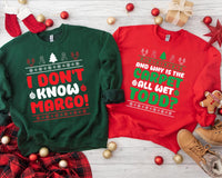 Christmas Vacation Todd And Margo Shirt, Whys The Carpet Wet Todd Shirt, I Don't Know Margo Tee